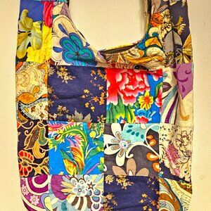 COLORFUL BOHO PATCHWORK CROSSBODY BAG